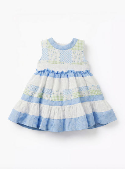 Juniors Round Neck Sleeveless Dress with Print-baby-girls-clothing-dressesandjumpsuits-image-2