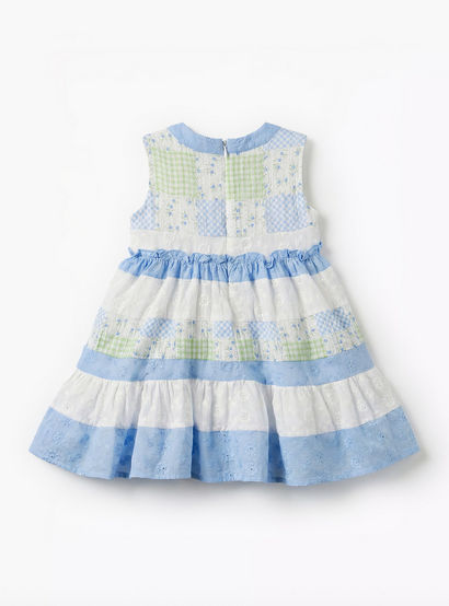 Juniors Round Neck Sleeveless Dress with Print-baby-girls-clothing-dressesandjumpsuits-image-3