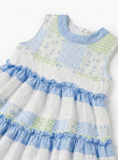 Juniors Round Neck Sleeveless Dress with Print-baby-girls-clothing-dressesandjumpsuits-image-4