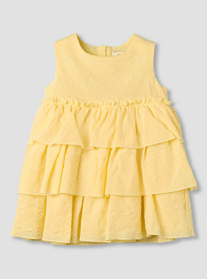 Juniors Round Neck Sleeveless Dress with Ruffles-baby-girls-clothing-dressesandjumpsuits-image-3
