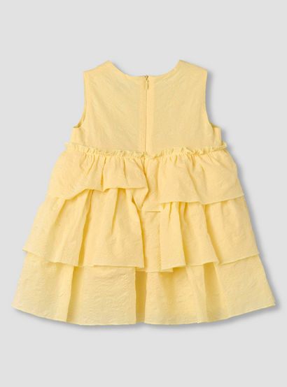 Juniors Round Neck Sleeveless Dress with Ruffles-baby-girls-clothing-dressesandjumpsuits-image-4
