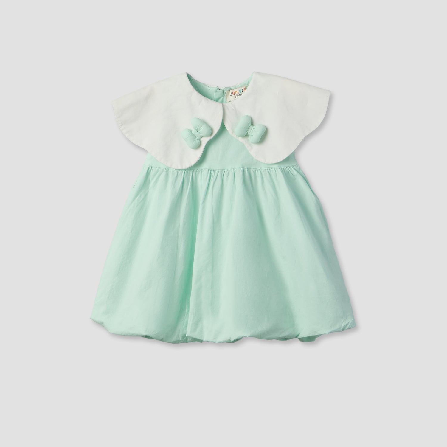 Juniors Round Neck Sleeveless Knee Length A-line Dress with Headband