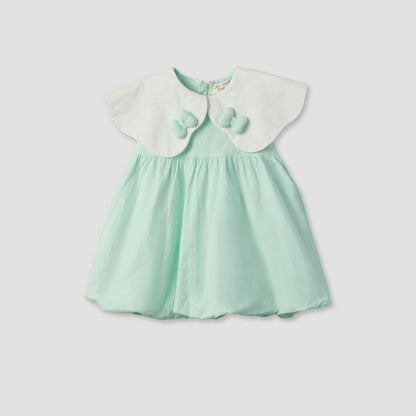Juniors Round Neck Sleeveless Knee Length A-line Dress with Headband