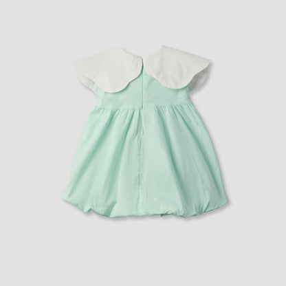 Juniors Round Neck Sleeveless Knee Length A-line Dress with Headband