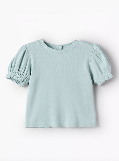 Juniors Round Neck Short Sleeves T-Shirt and Pinafore with Safari Embroidery-baby-girls-clothing-dressesandjumpsuits-image-4
