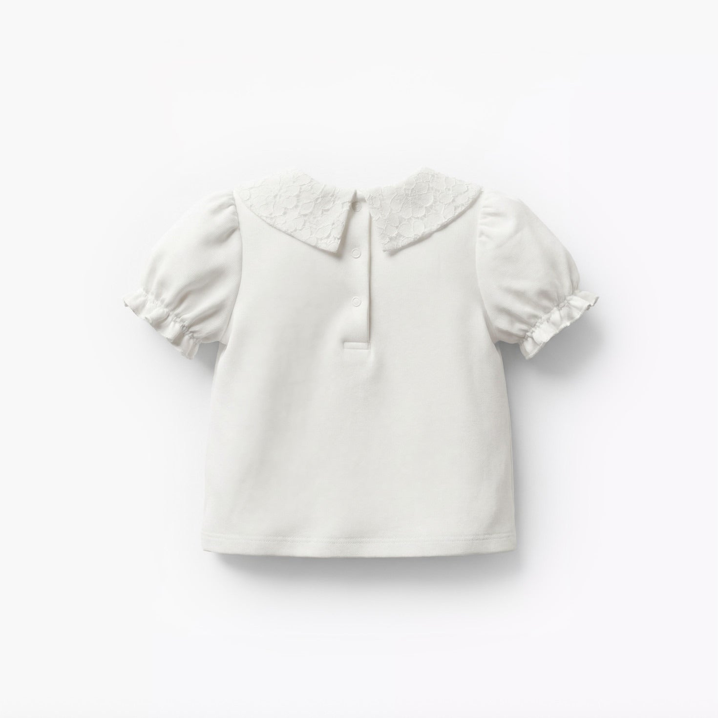 Juniors Round Neck Short Sleeves Top and Jeans Set with Bow Detail
