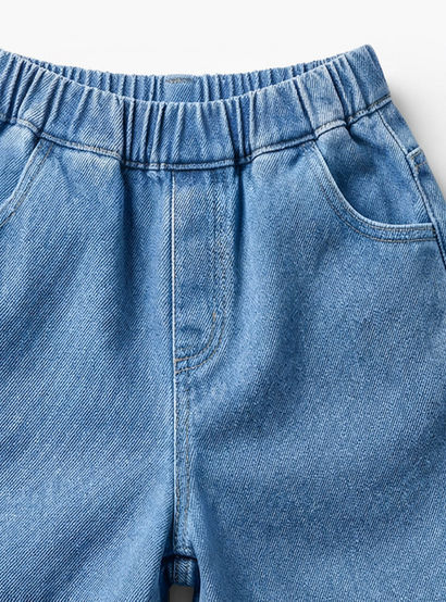 Juniors Round Neck Short Sleeves Top and Jeans Set with Bow Detail-baby-girls-clothing-setsandcoords-image-8