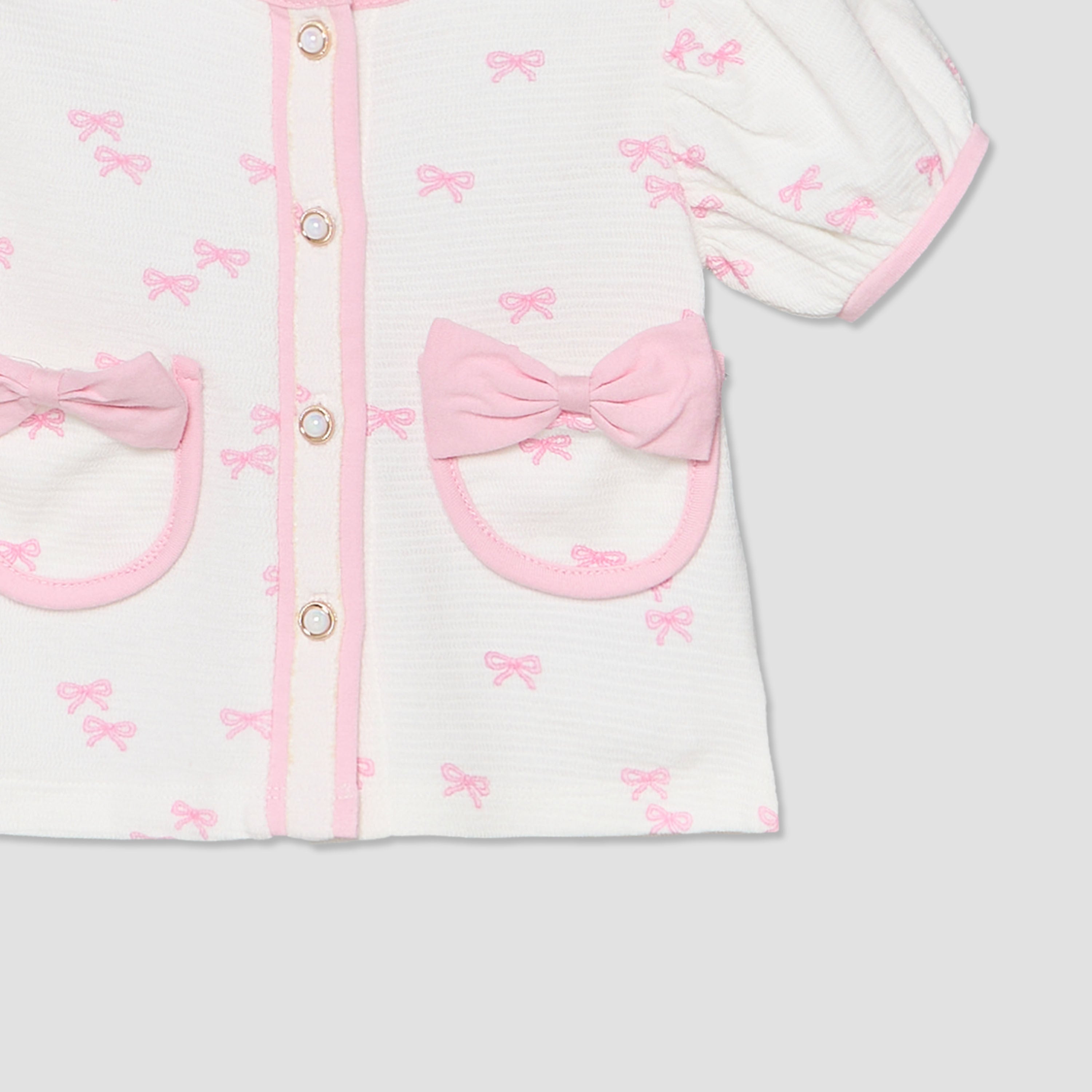 Set of 3 Juniors Clothing Gift Set with Bow Print