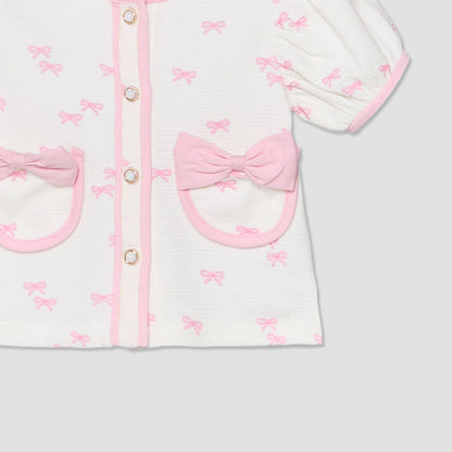 Set of 3 Juniors Clothing Gift Set with Bow Print