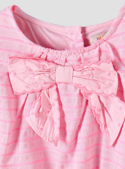 Juniors Round Neck Sleeveless Top and Shorts Set with Striped Design-baby-girls-clothing-setsandcoords-image-7