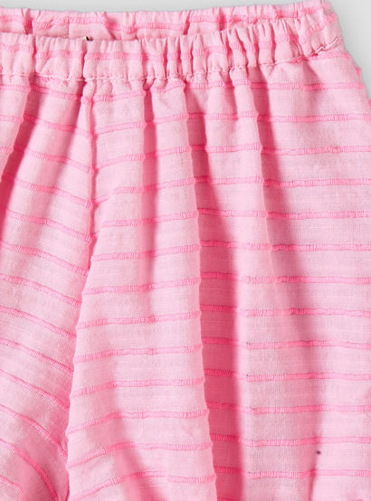 Juniors Round Neck Sleeveless Top and Shorts Set with Striped Design-baby-girls-clothing-setsandcoords-image-8