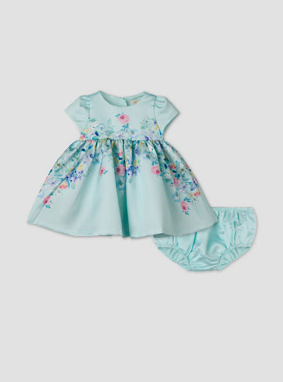Junior Round Neck Short Sleeves Prom Dress with Bloomers-baby-girls-clothing-dressesandjumpsuits-image-2