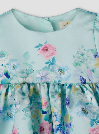 Junior Round Neck Short Sleeves Prom Dress with Bloomers-baby-girls-clothing-dressesandjumpsuits-image-6
