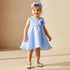 Juniors Round Neck Sleeveless A-line Dress with Headband - Blue / 12-18 mths