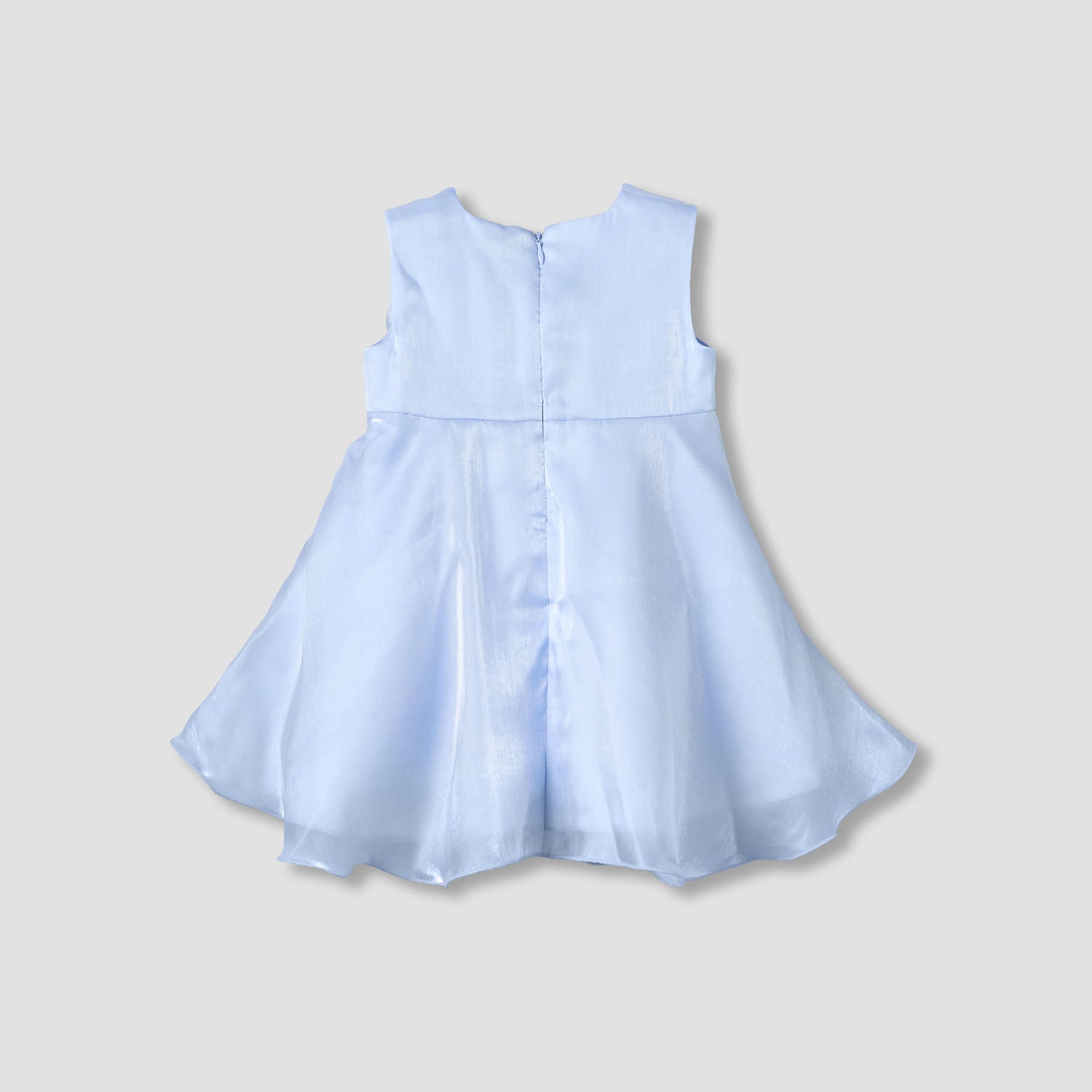 Juniors Round Neck Sleeveless A-line Dress with Headband