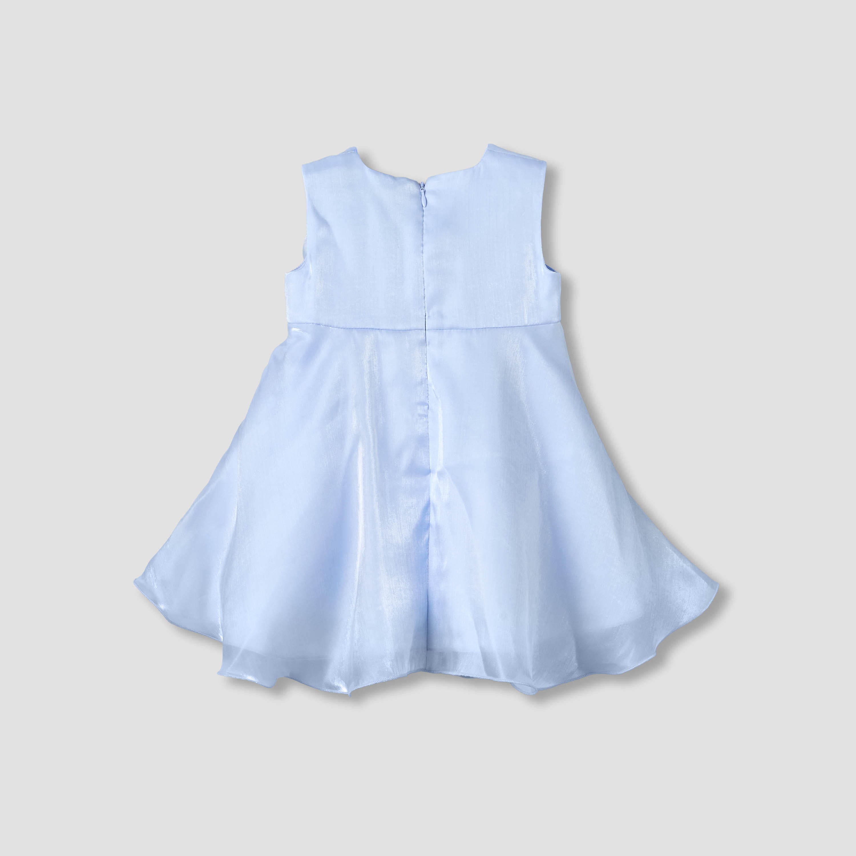 Juniors Round Neck Sleeveless A-line Dress with Headband