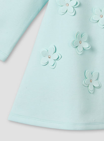 Juniors Peter Pan Collar Long Sleeves A-line Dress with Tights-baby-girls-clothing-dressesandjumpsuits-image-6