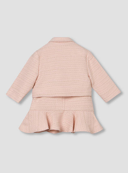 Juniors Sleeveless A-line Dress and Blazer Set with Textured Design-baby-girls-clothing-dressesandjumpsuits-image-3
