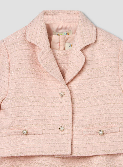Juniors Sleeveless A-line Dress and Blazer Set with Textured Design-baby-girls-clothing-dressesandjumpsuits-image-6