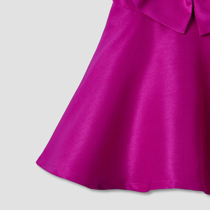 Juniors Sleeveless Dress with Bow Applique