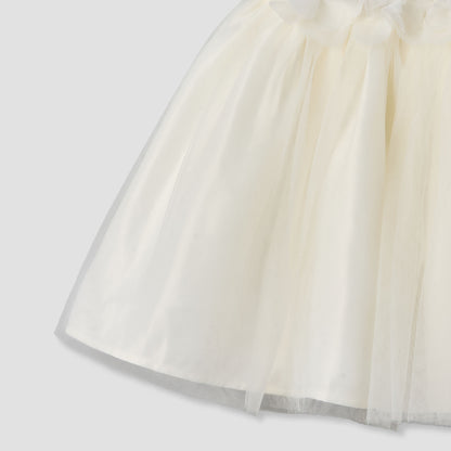 Juniors Round Neck Short Sleeve Dress with Sequin Detail