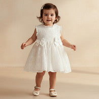 Juniors Ruffle Neck Sleeveless Dress with Bloomers and Sequin Embellished-undefined-image-1