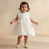 Juniors Ruffle Neck Sleeveless Dress with Bloomers and Sequin Embellished - White / 12-18 mths