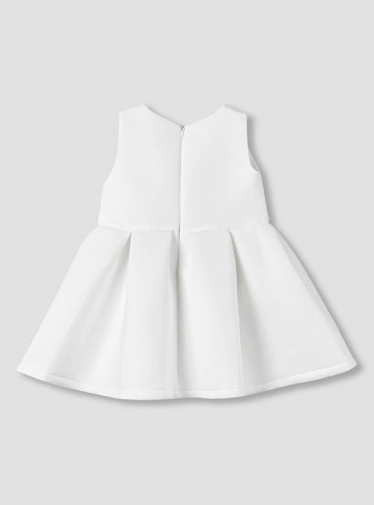 Juniors Round Neck Sleeveless Dress with Bow Accent-baby-girls-clothing-dressesandjumpsuits-image-3