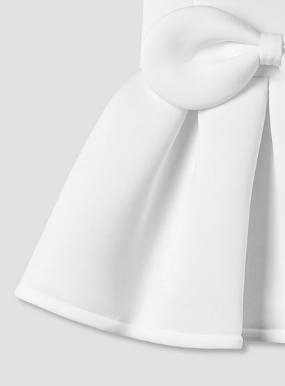 Juniors Round Neck Sleeveless Dress with Bow Accent-baby-girls-clothing-dressesandjumpsuits-image-5