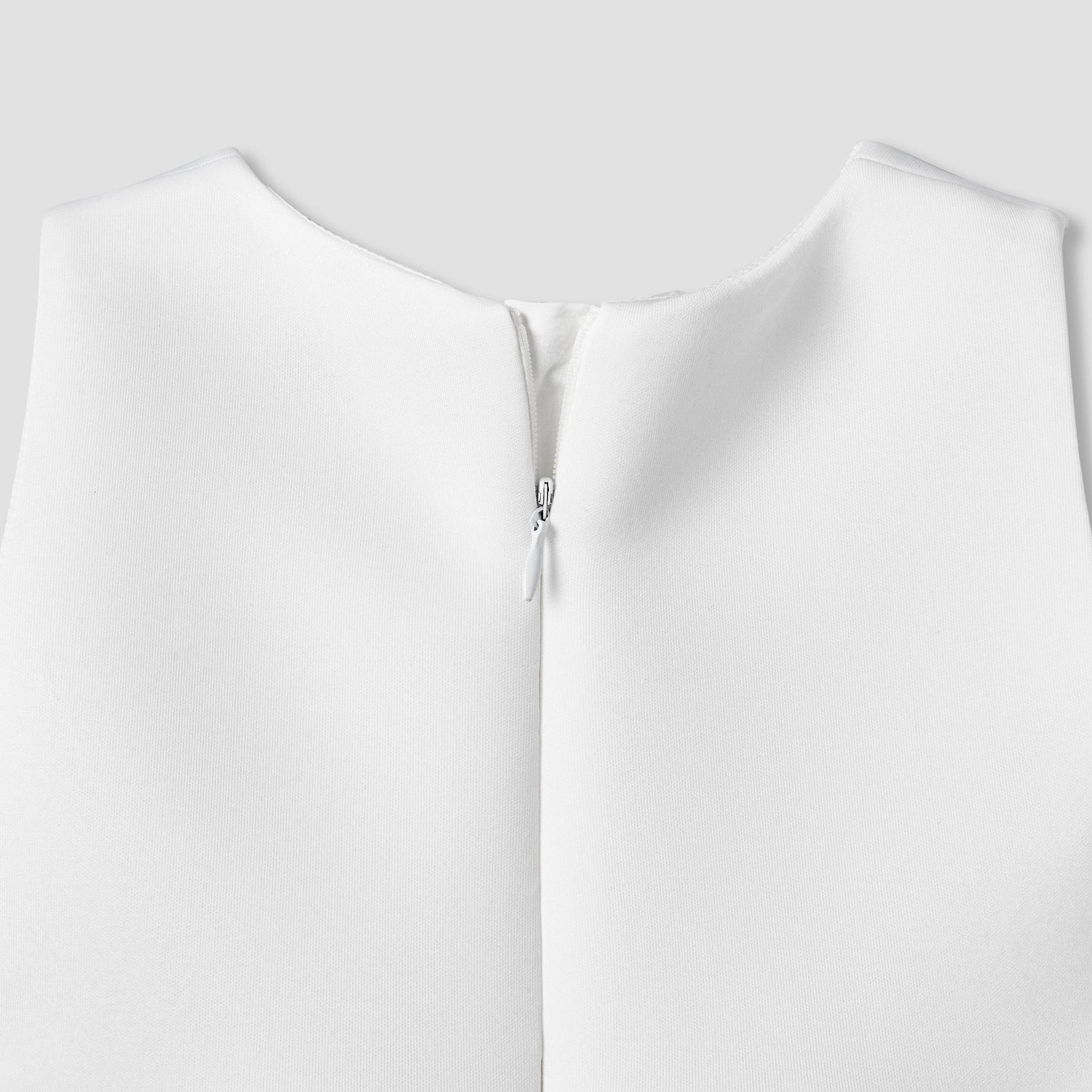 Juniors Round Neck Sleeveless Dress with Bow Accent