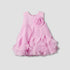 Juniors Round Neck Sleeveless Dress with Ruffles - Purple / 12-18 mths