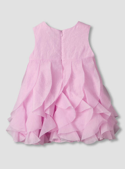 Juniors Round Neck Sleeveless Dress with Ruffles-baby-girls-clothing-dressesandjumpsuits-image-3