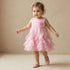 Juniors Round Neck Sleeveless Dress with Ruffles - Purple / 12-18 mths