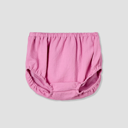 Giggles Collared Long Sleeves A-Line Dress with Bloomers