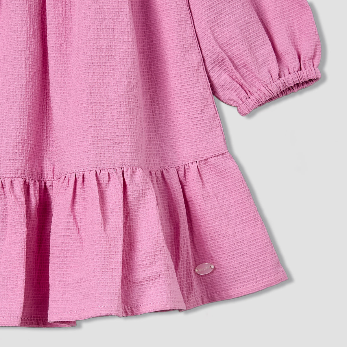 Giggles Collared Long Sleeves A-Line Dress with Bloomers