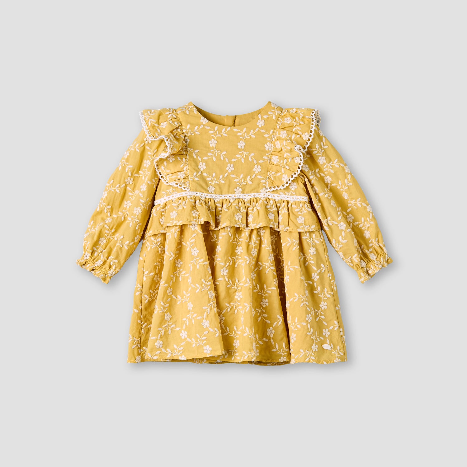 Giggles Round Neck Long Sleeve Dress with Hairband
