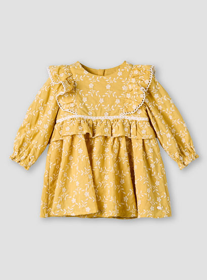 Giggles Round Neck Long Sleeve Dress with Hairband-baby-girls-clothing-dressesandjumpsuits-image-3