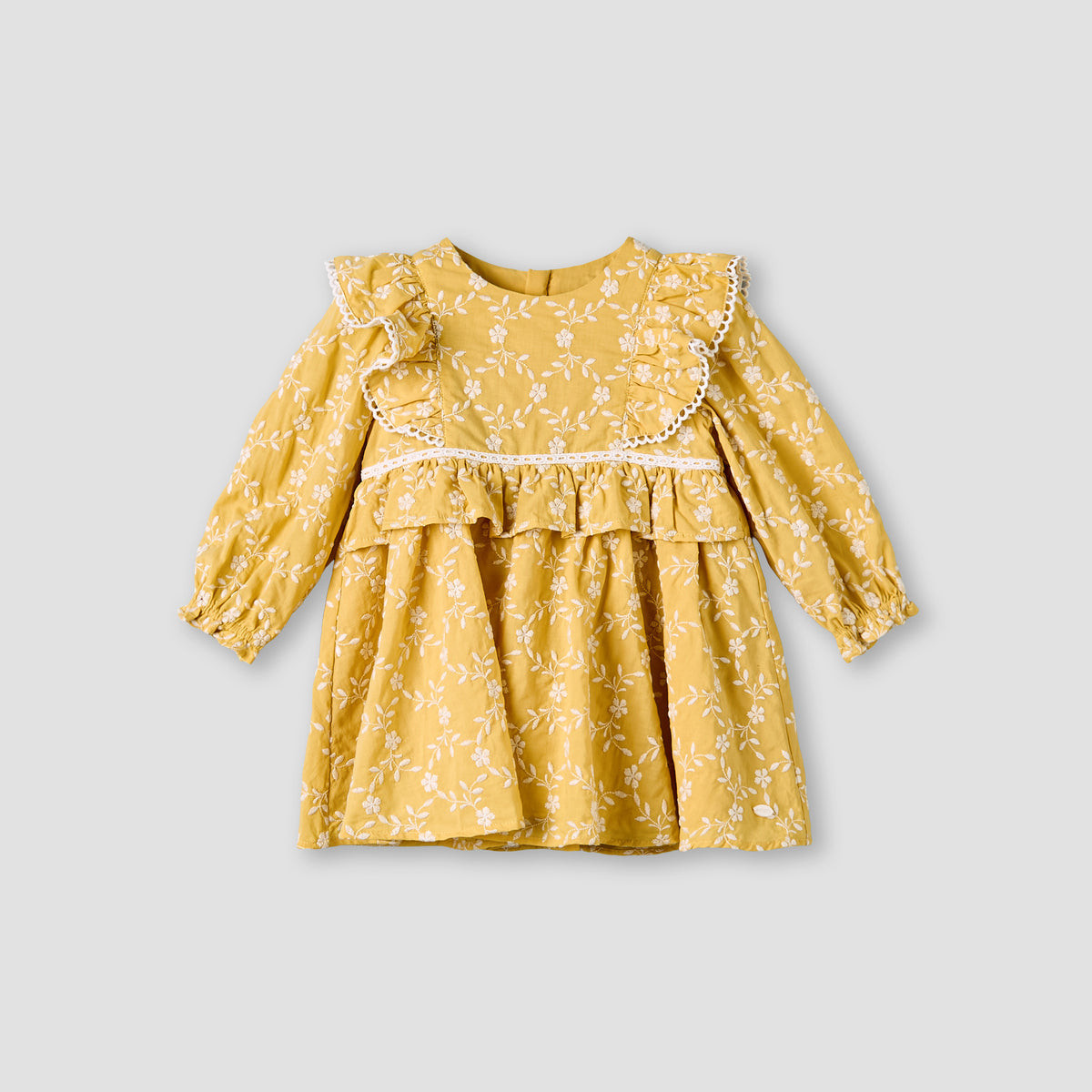 Giggles Round Neck Long Sleeve Dress with Hairband