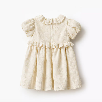 Giggles Round Neck Short Sleeve Dress with Hairband