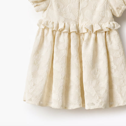 Giggles Round Neck Short Sleeve Dress with Hairband