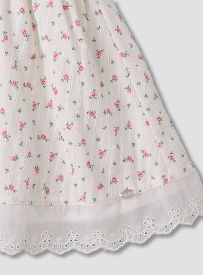 Giggles Round Neck Sleeveless A-line Dress and Headband with Floral Print-baby-girls-clothing-setsandcoords-image-7