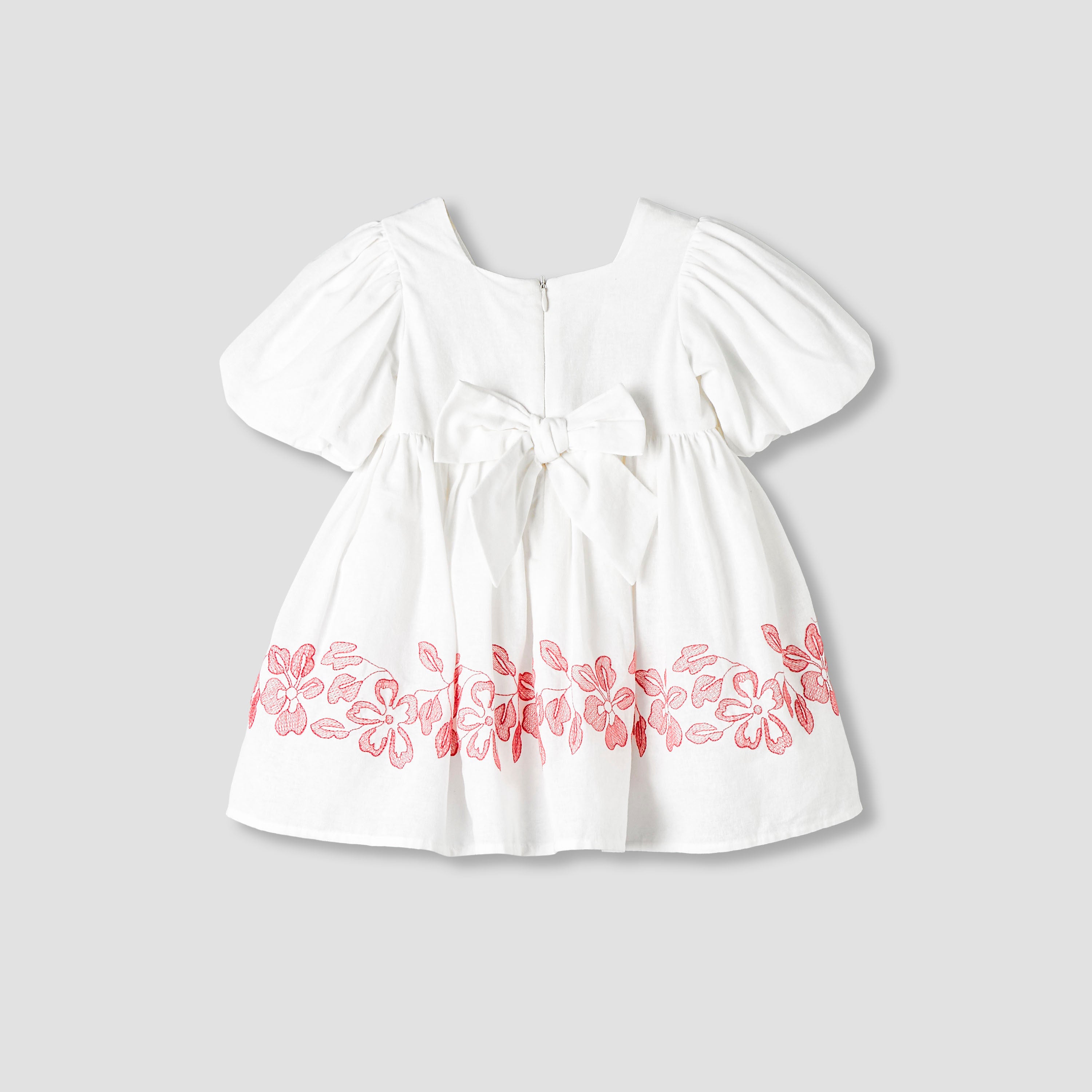 Giggles Square Neck Short Sleeves A-line Dress with Headband