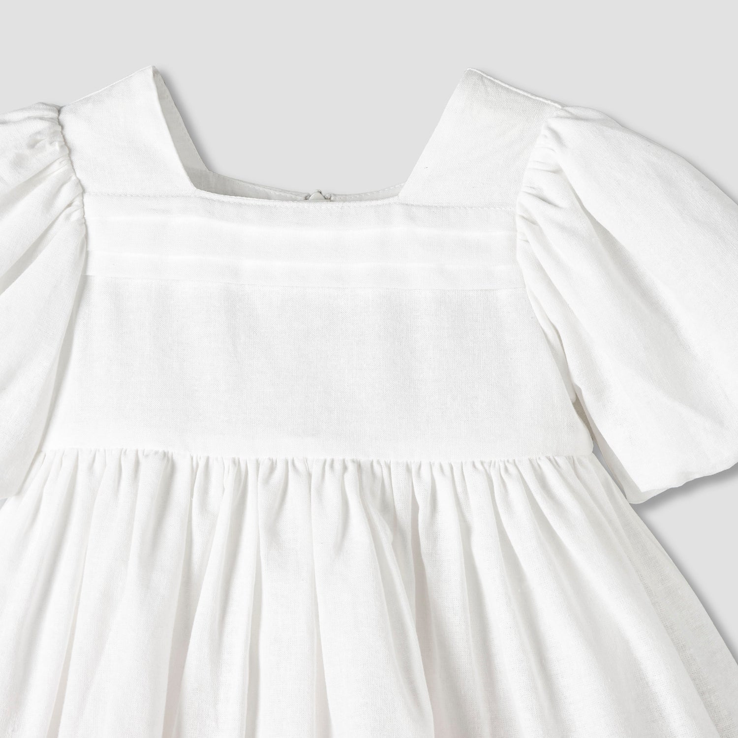Giggles Square Neck Short Sleeves A-line Dress with Headband