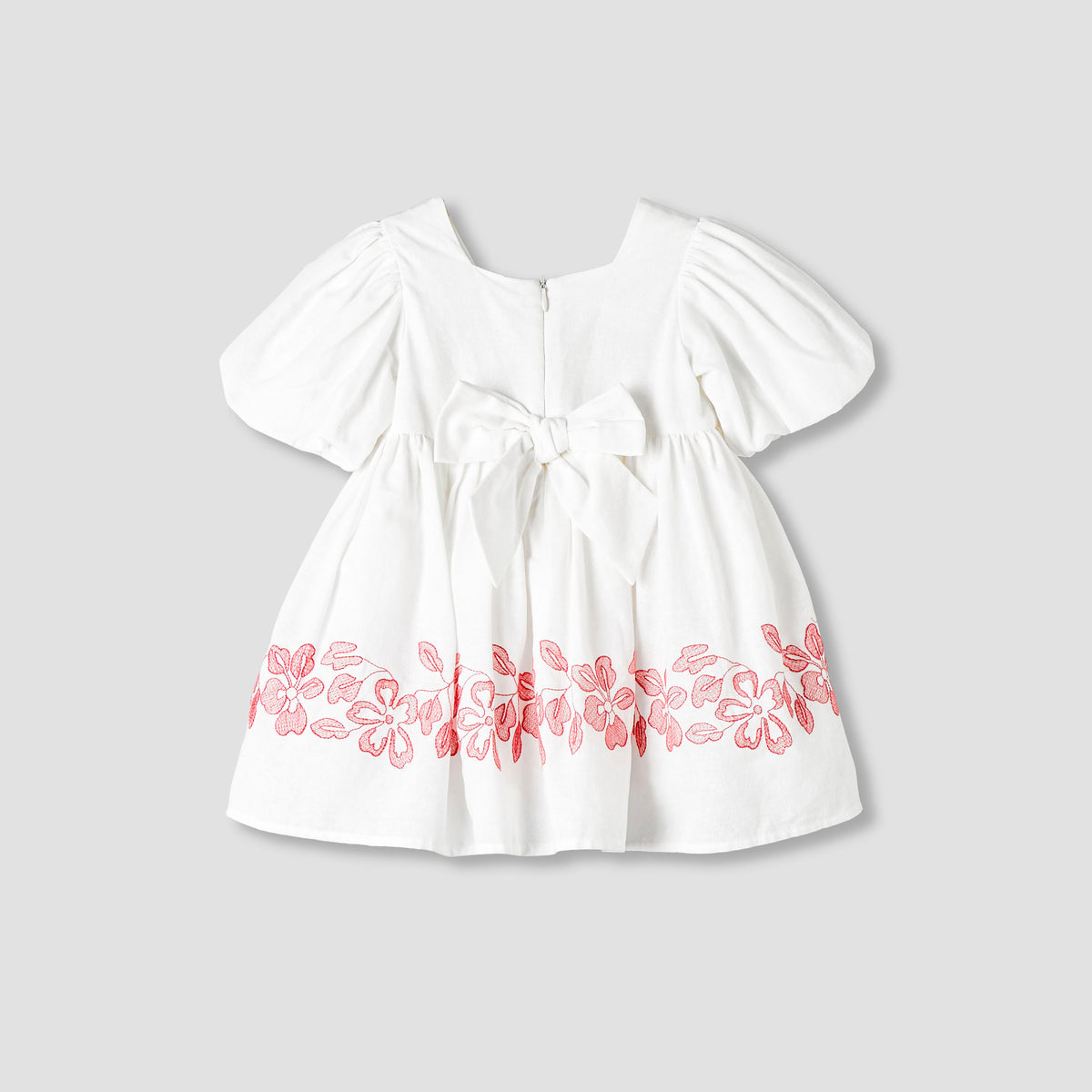 Giggles Square Neck Short Sleeves A-line Dress with Headband