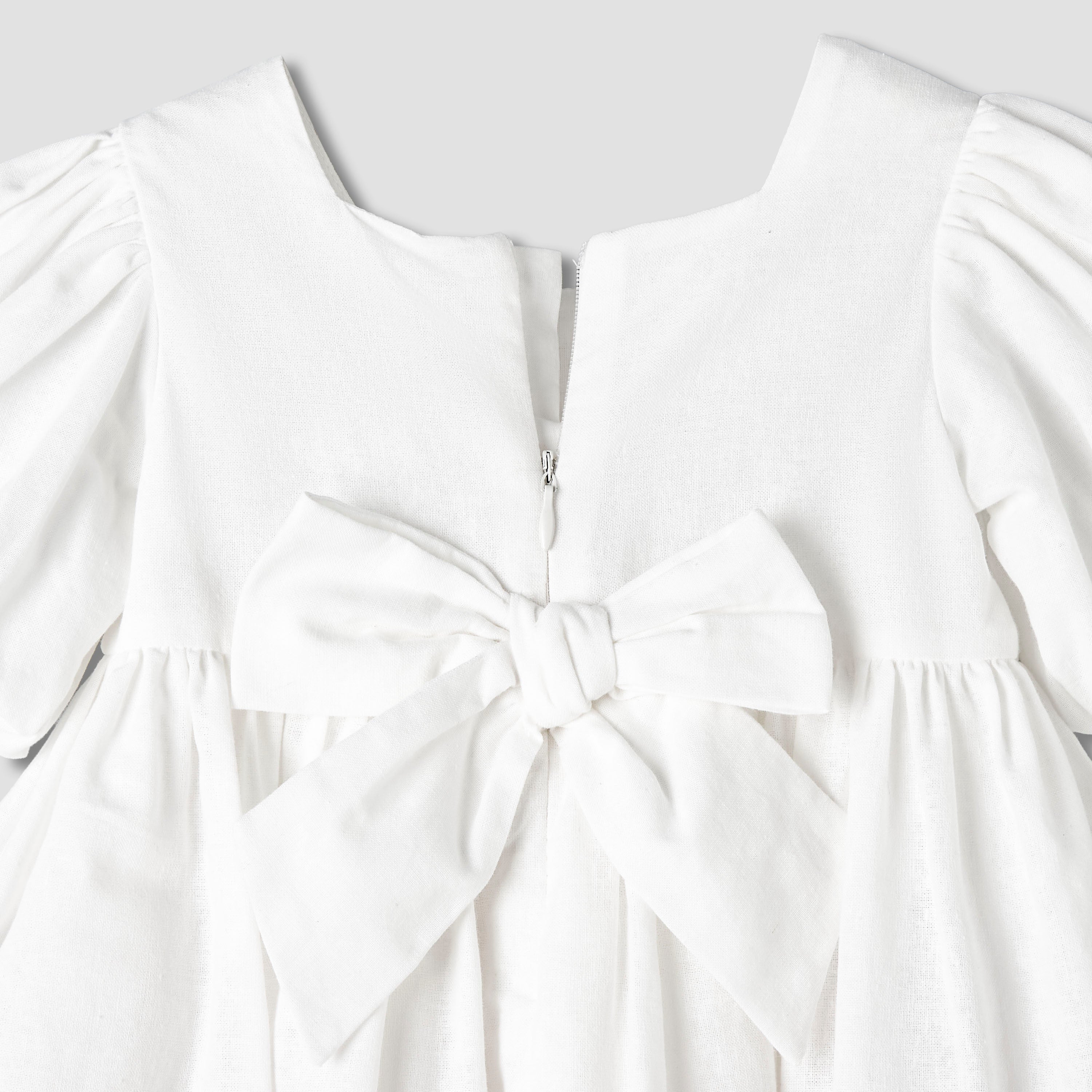 Giggles Square Neck Short Sleeves A-line Dress with Headband