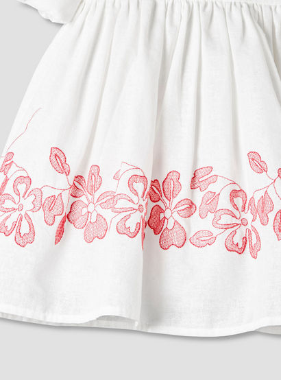 Giggles Square Neck Short Sleeves A-line Dress with Headband-baby-girls-clothing-dressesandjumpsuits-image-6