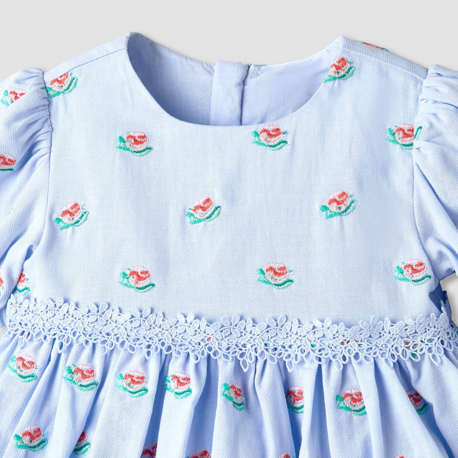 Giggles Round Neck Short Sleeve Dress with Bloomers