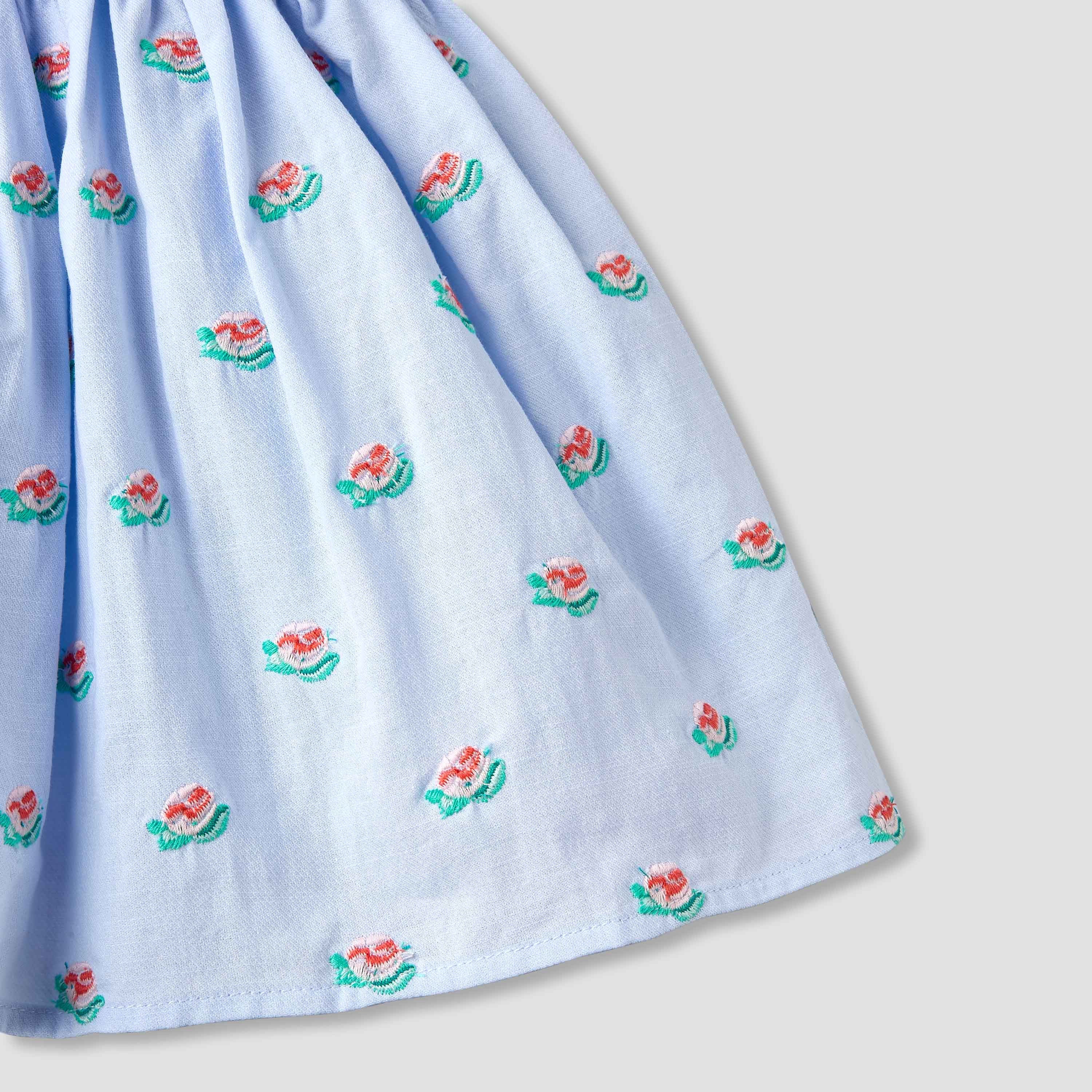 Giggles Round Neck Short Sleeve Dress with Bloomers