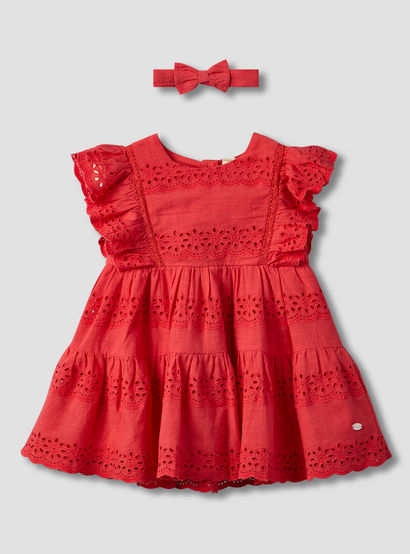 Giggles Round Neck Sleeveless Knee-Length Dress with Hairband-baby-girls-clothing-dressesandjumpsuits-image-2