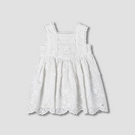 Giggles Square Neck Sleeveless A-line Dress with Lace Design-undefined-image-1